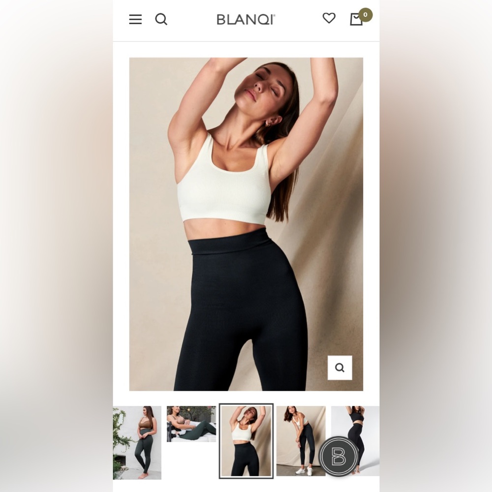 BLANQI Everyday Highwaist Postpartum Support Leggings - Black / Medium